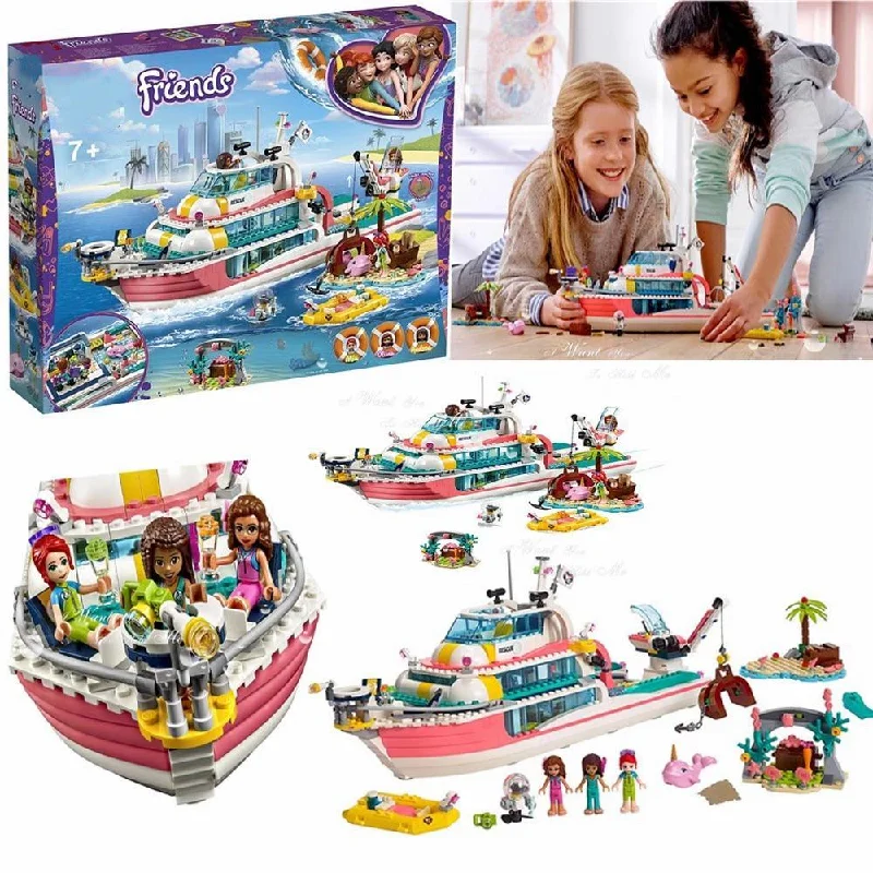 Friends Rescue Mission Boat Building Blocks