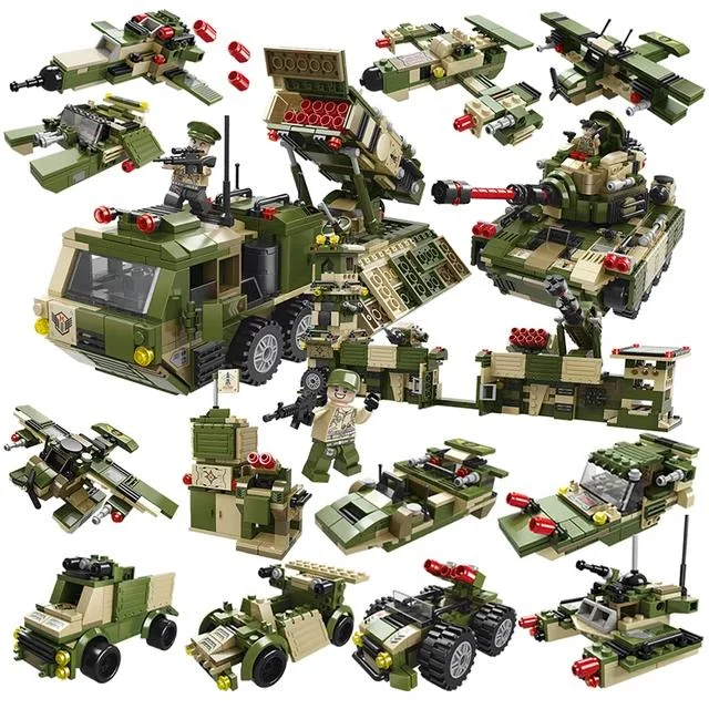 Missile Launcher Long Range Rockets 8in1 Building Blocks | 845PCS