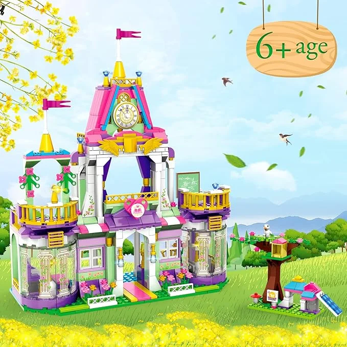 Royal Castle Building Blocks Kit for Girls (687PCS)