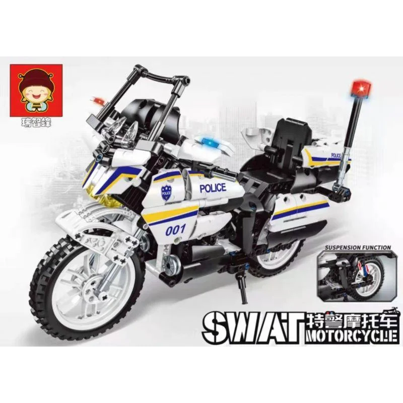 SWAT Motorcycle Model Building Blocks