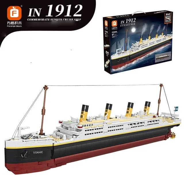 Titanic Cruise Ship 2 in 1  Building Blocks Set