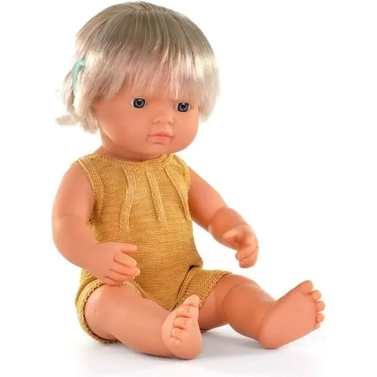 15" Baby Doll Caucasian Girl with Hearing Implant