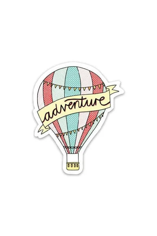 Adventure Hot Air Balloon Laptop Sticker