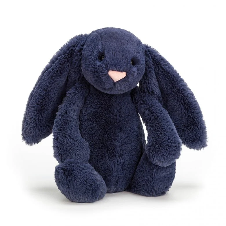 Bashful Bunny - Navy - Medium 12"