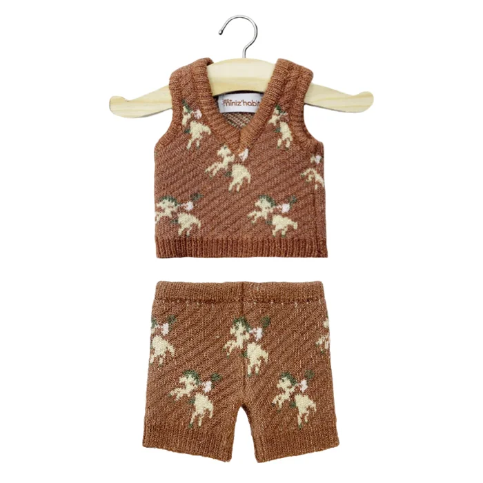 Minikane Bath Baby Doll Sized Wild West knitwear Set