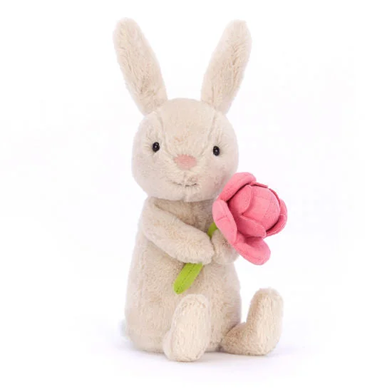 Bonnie Bunny With  Peony - 6"