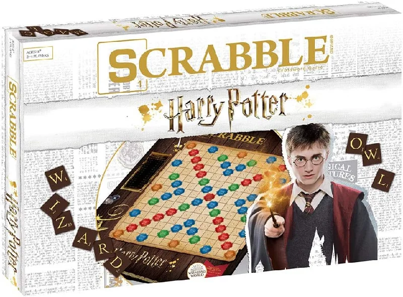 Scrabble World of Harry Potter Board Game | Official Scrabble Game Featuring Wizarding World Twist