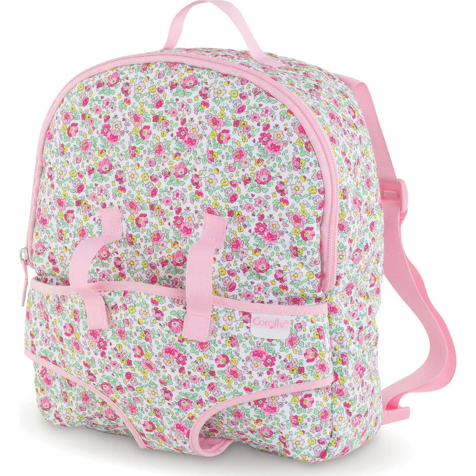 Corolle Baby Doll Carrier Backpack - Floral