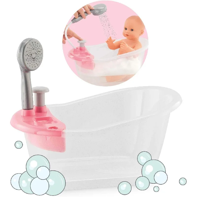 Corolle Bathtub with Shower Bath Play Set for 12" & 14" Baby Dolls