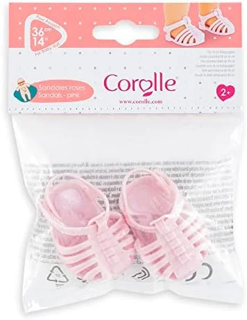 Corolle Pink Sandals for 14" Baby Doll