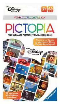 Disney Pictopia Card Game - Travel-Sized Picture Trivia Game for Families