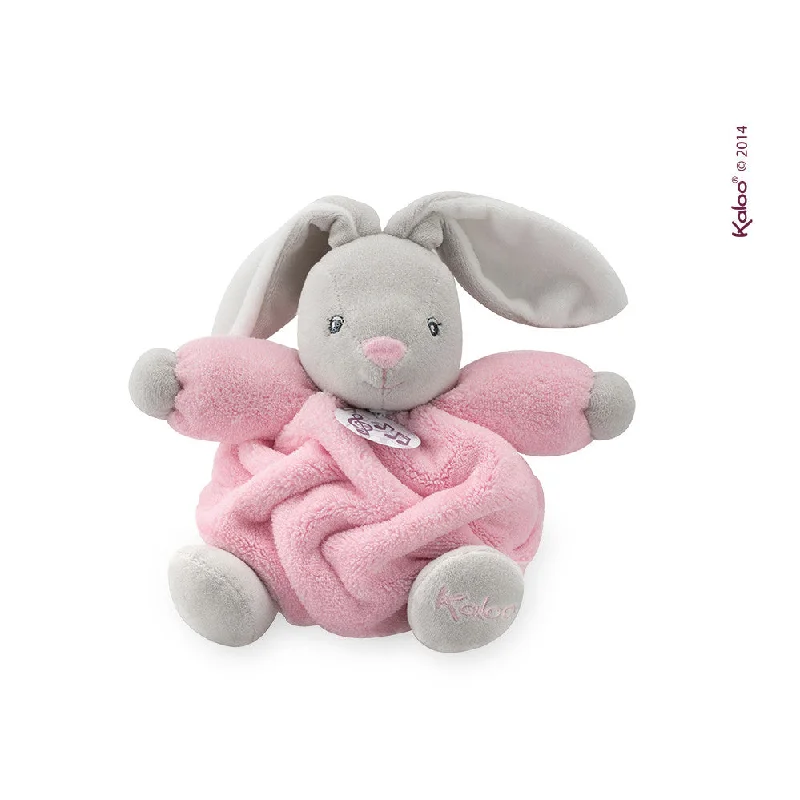 Kaloo Plume Pink Chubby Rabbit Musical Pull