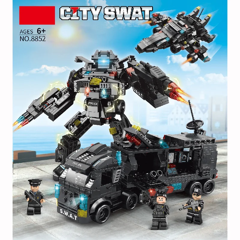 Kids Building Blocks 585 pcs City Swat