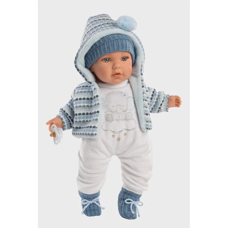 Llorens 16.5" Soft Body Crying Baby Doll Enzo