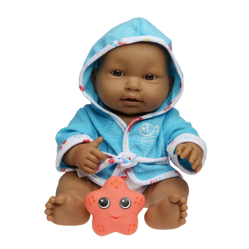 Lots to Love Babies 14" Light Brown Baby Doll with Bath Accessories Play Set