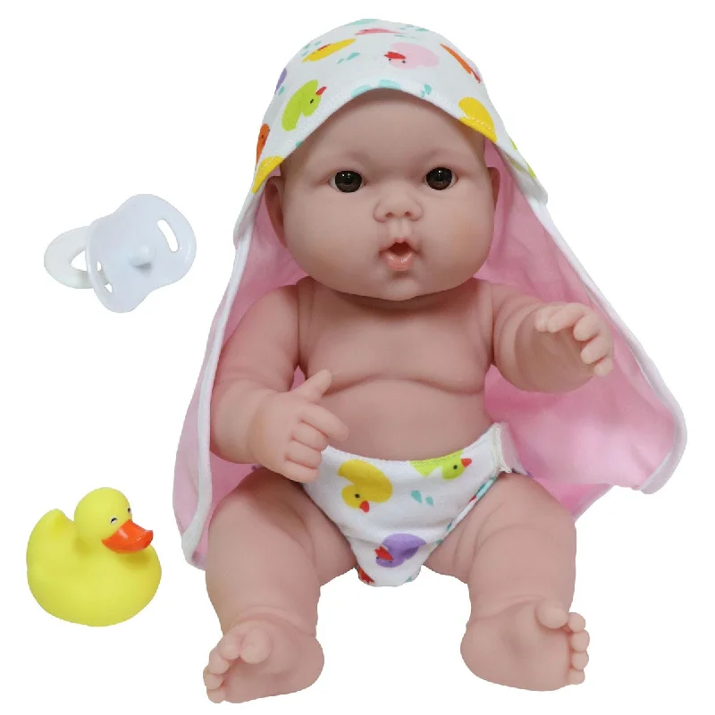 Lots to Love Babies 14" White Baby Doll with Bath Accessories Play Set