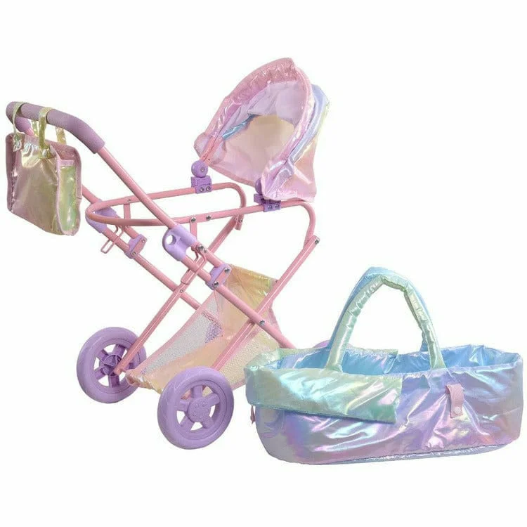 Magical Dreamland Baby Doll Stroller & Carrier Iridescent