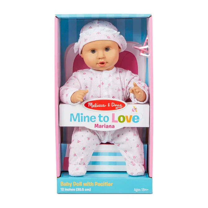 Melissa & Doug Mine to Love 12" Baby Doll - Mariana