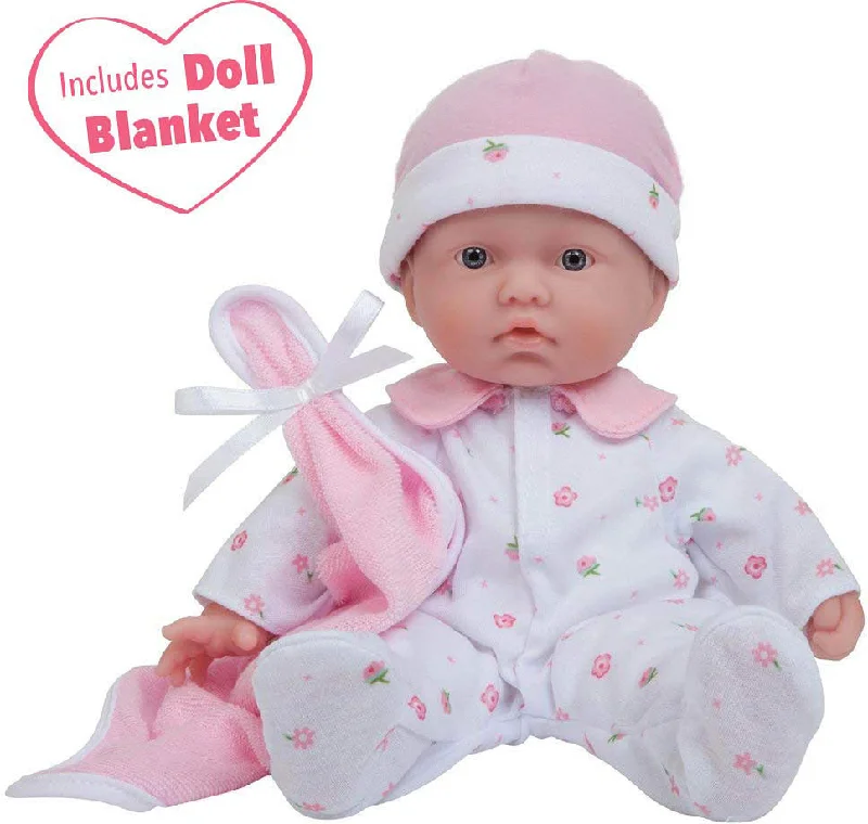 Mini La Baby 11" Caucasian Doll in Pink