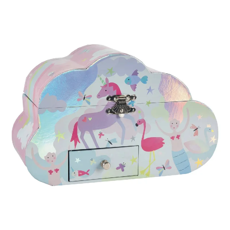 Musical Jewelry Box Cloud Shape - Fantasy