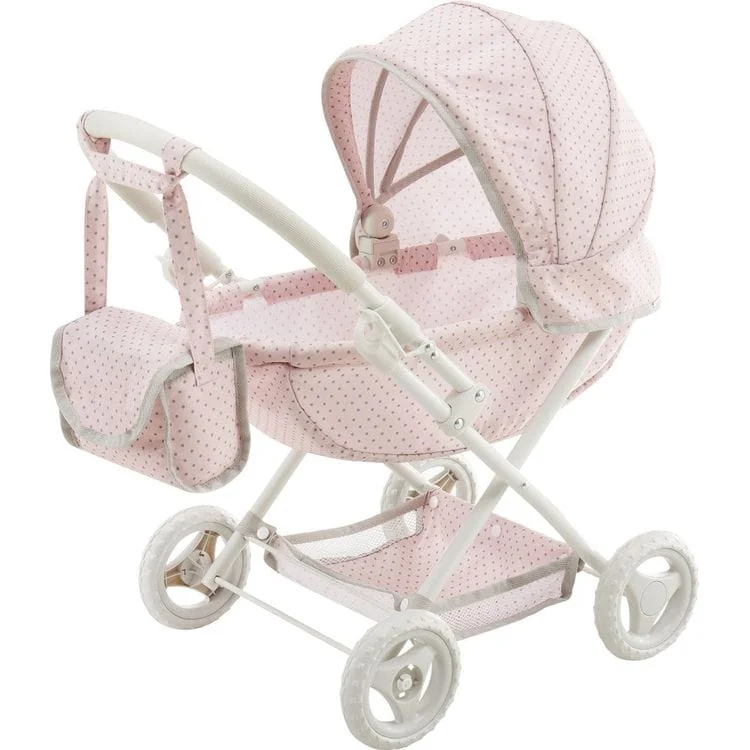 Olivia's Little World Polka Dot Princess Baby Doll Pram Stroller