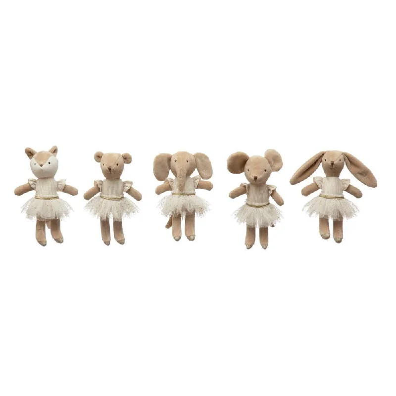 Plush Ballerina Mini Animal Doll