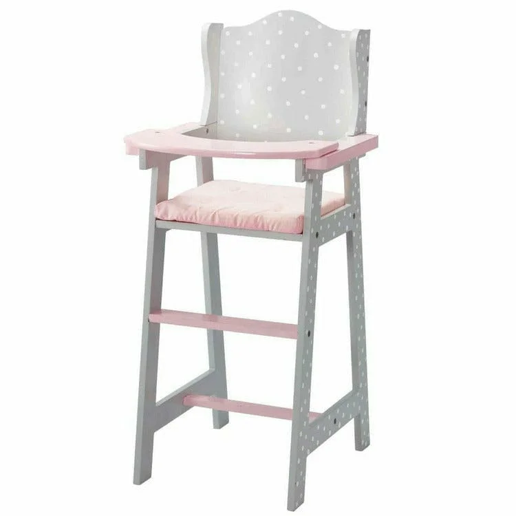 Polka Dots Princess Baby Doll High Chair - Grey