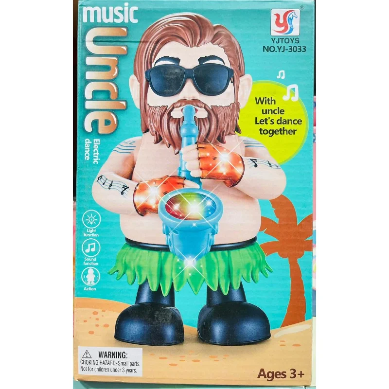 Saxophone Uncle Doll Dancing With Music Lights Toy YJ