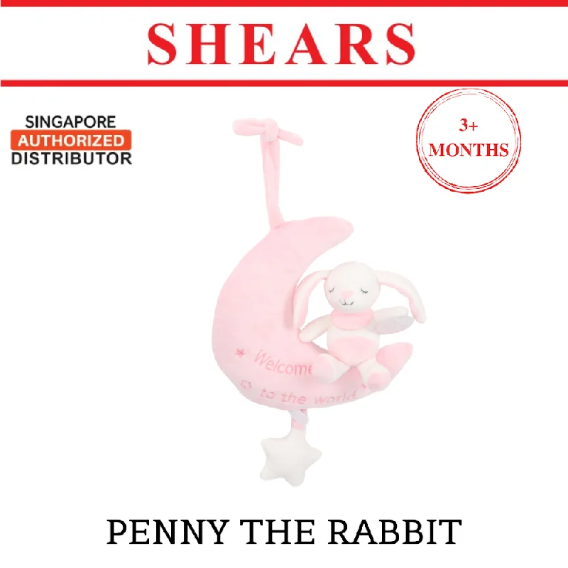 Shears Baby Toy Toddler Soft Toy Musical Pull String PENNY THE MOON RABBIT