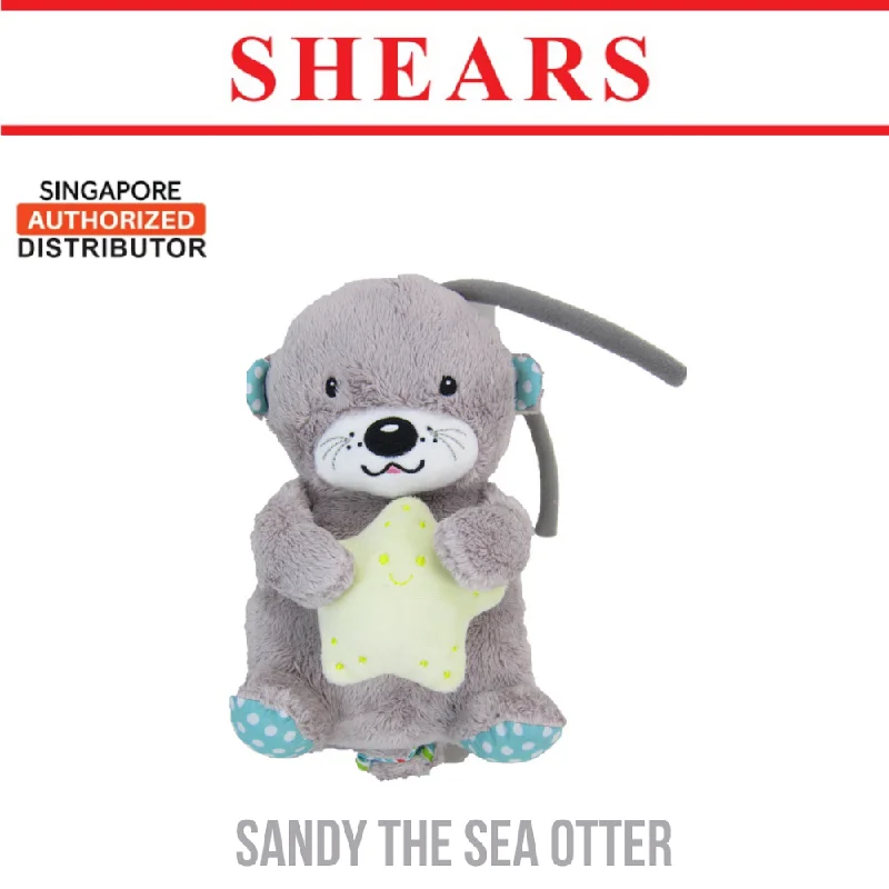 Shears Baby Toy Toddler Soft Toy Musical Pull String Sandy The Sea Otter