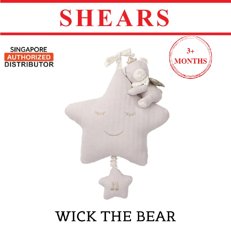 Shears Baby Toy Toddler Soft Toy Musical Pull String WICK THE STAR BEAR