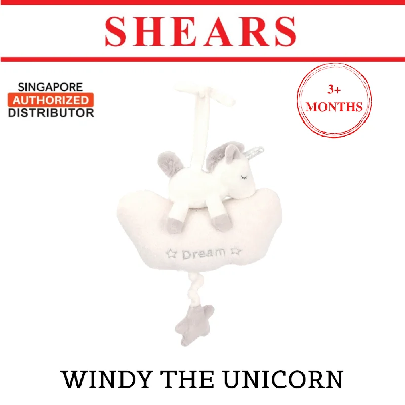 Shears Baby Toy Toddler Soft Toy Musical Pull String WINDY THE UNICORN