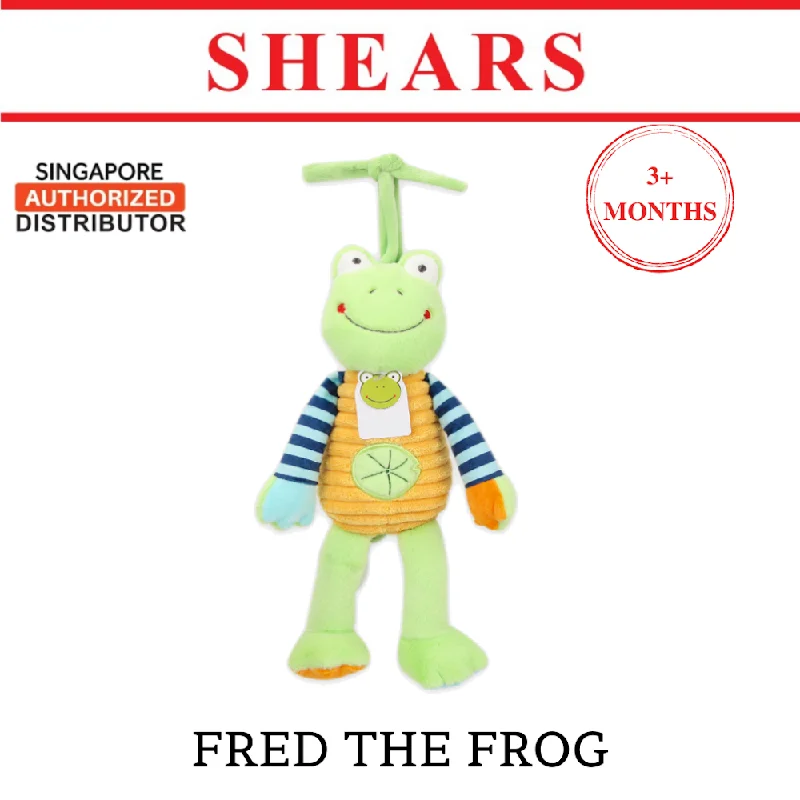 Shears Baby Toy Toddler Soft Toy Musical PullString FRED THE FROG