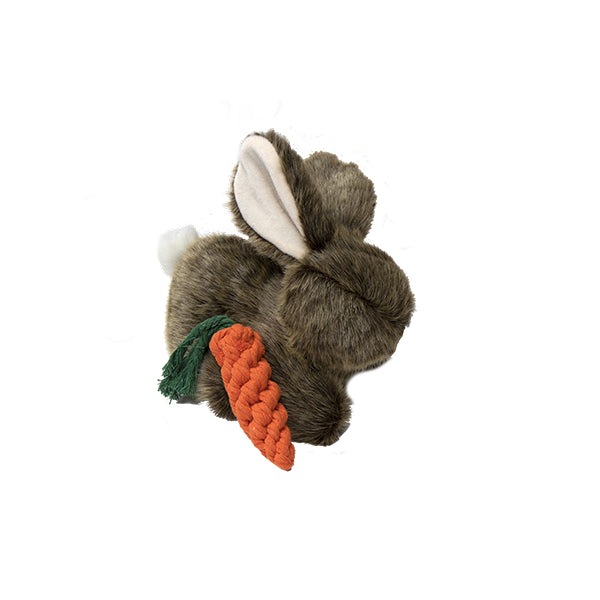 Steel Dog Toys - Bunny with Carrot Rope