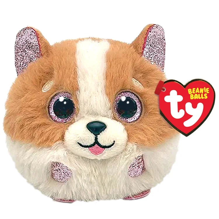 Tanner the Brown and White Dog Beanie Ball 42538