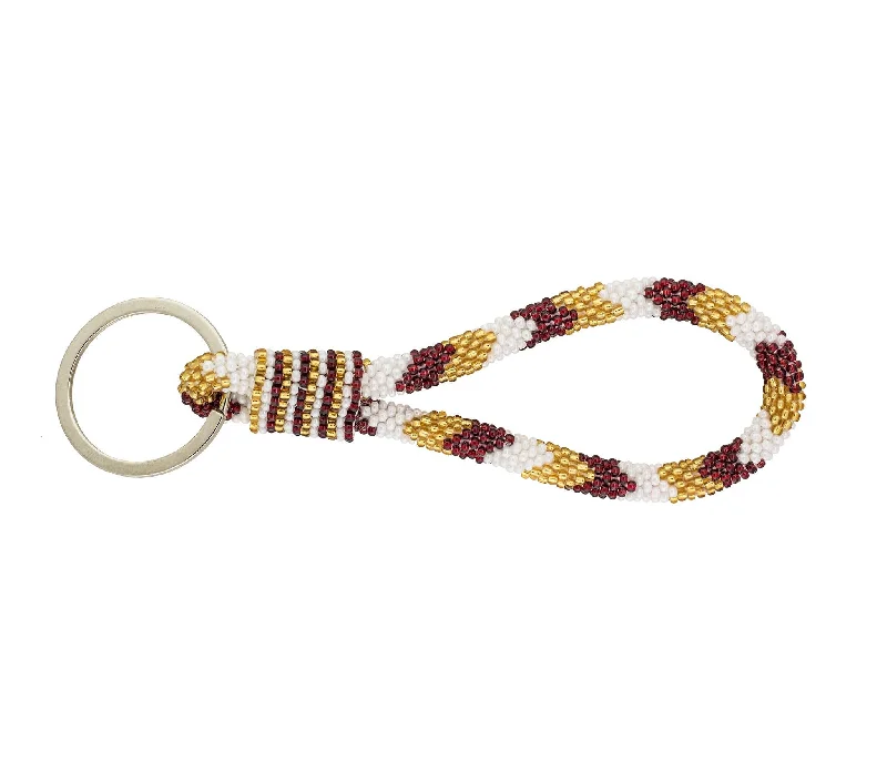 The Original Roll-On® Keychain Game Day - Burgundy and Gold