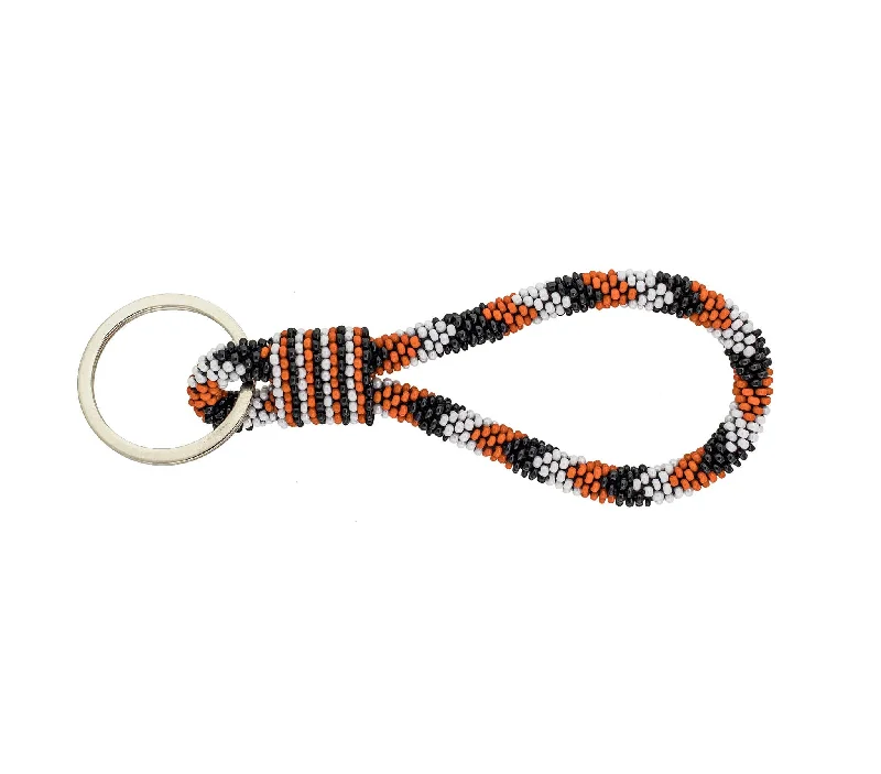 The Original Roll-On® Keychain Game Day - Orange and Black