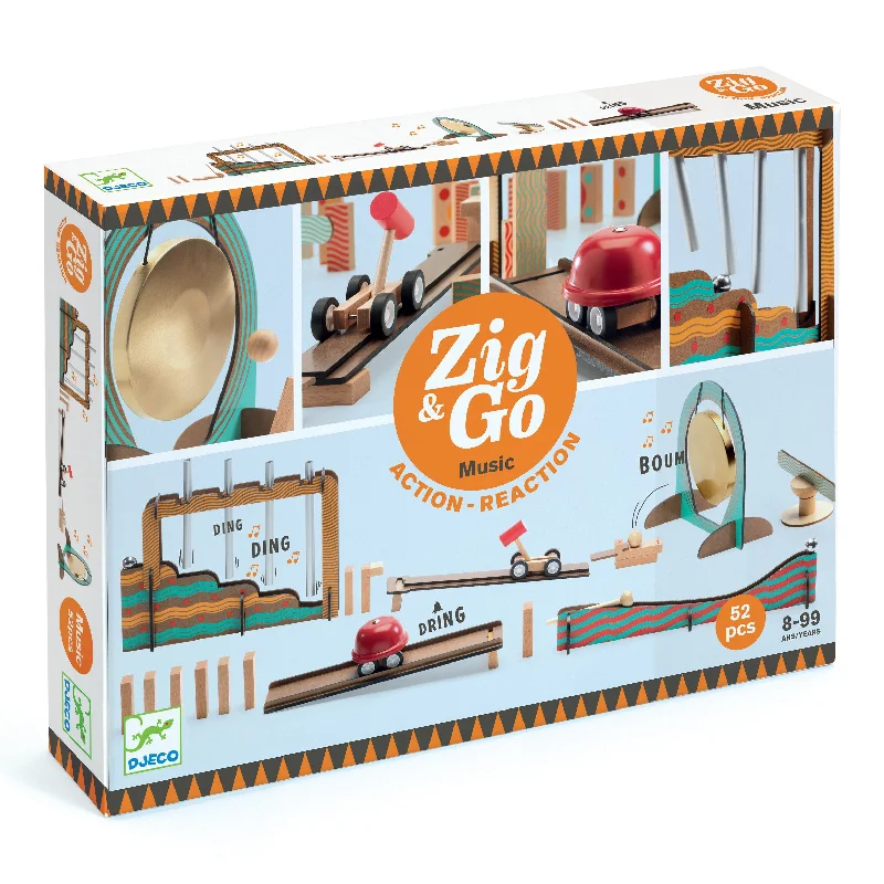 Zig & Go Music 52 pc Chain Reaction Construction Set